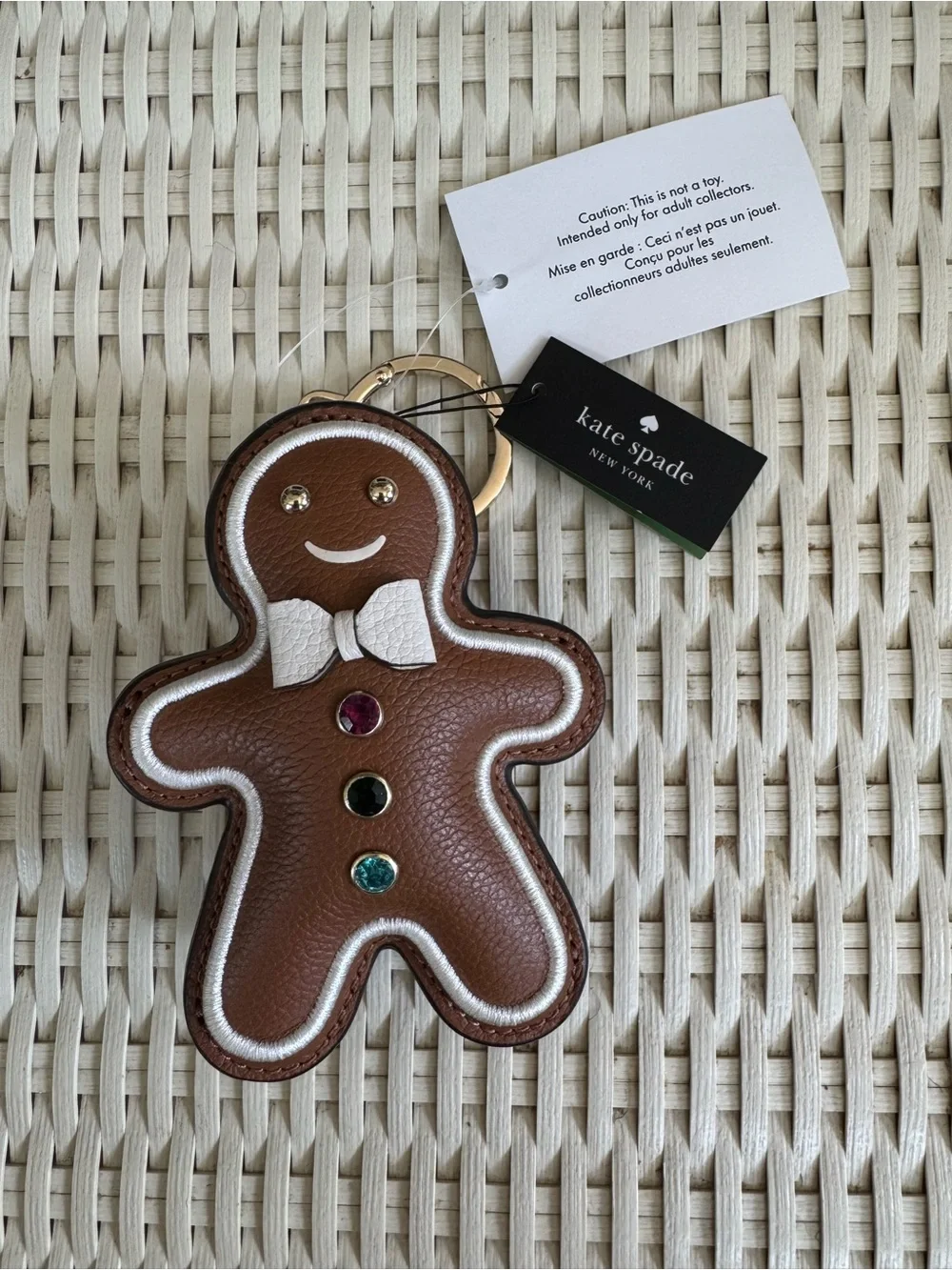 kate spade new york Gingerbread Women's Key Chain, K9269 NWT - Picture 1 of 4